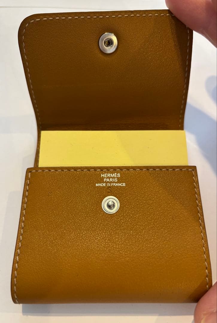 HERMES レザー　ポストイットケース