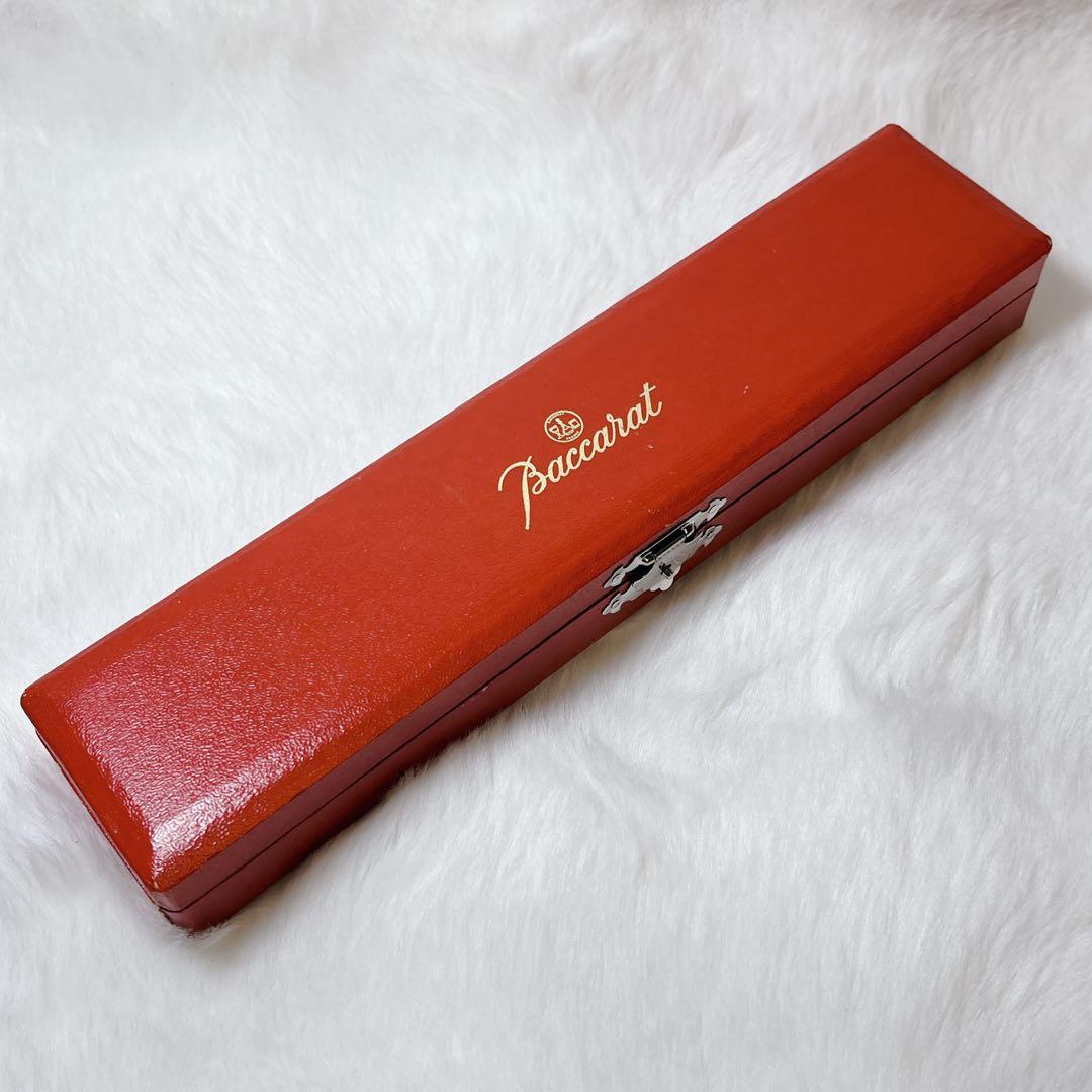 【美品/希少】 バカラ クリスタル 万年筆型 ペーパーウェイト 置物