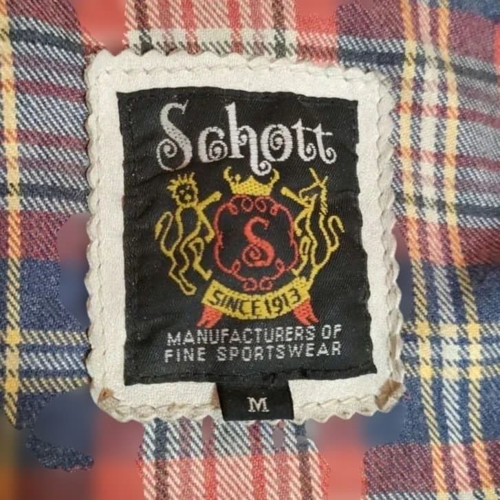 現行タグモデル　ダメージ加工　Schott 立襟 シングルライダース　上野商会