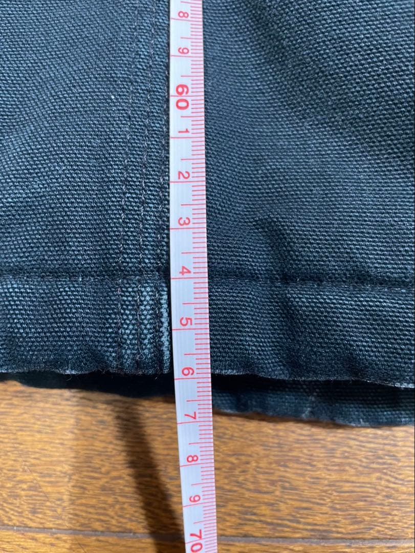 カーハート　トラディショナルジャケット　ブラック短丈　企業ロゴ　フェード　深緑