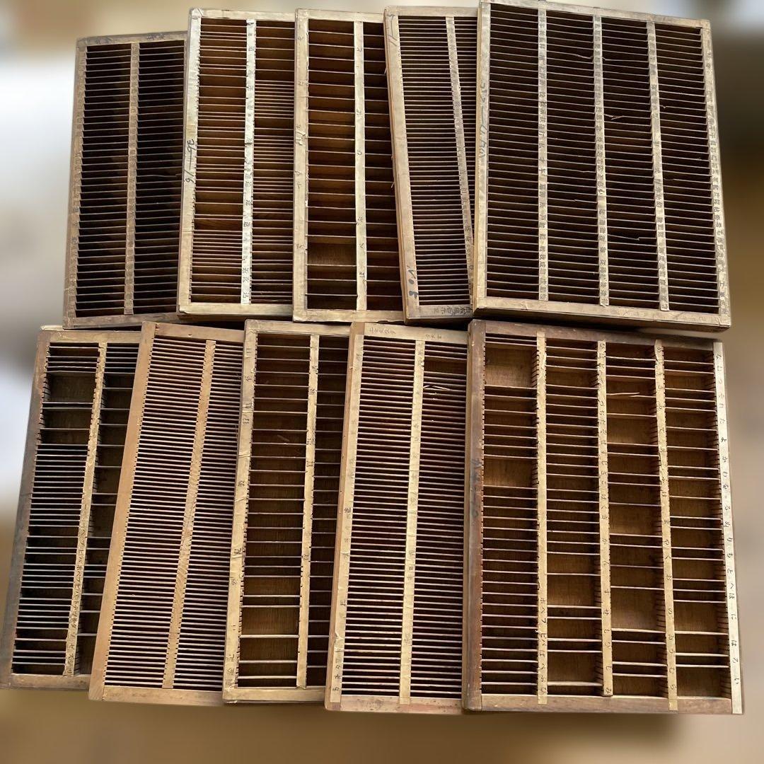 【倉庫整理セール】m 38-7/プリンタートレイ 【活版印刷】【古道具】