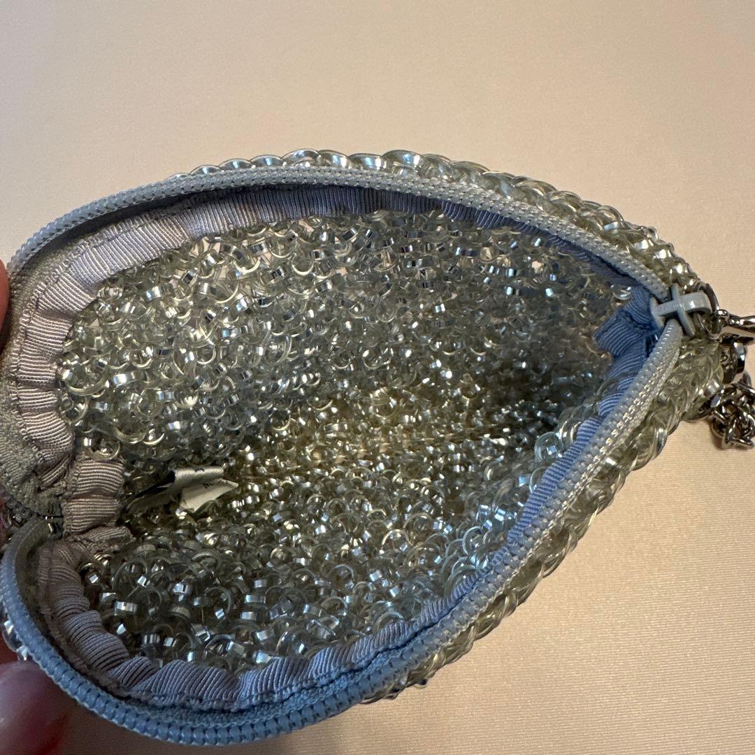 ANTEPRIMA シルバー ポーチ　ショルダーバッグ　ストラップ付き　結婚式