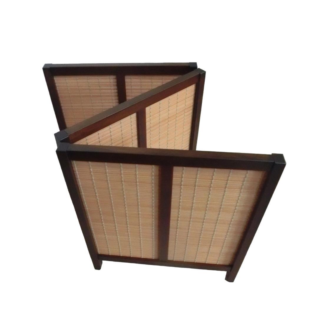 ミニ パーテーション 木簾 3連 スクリーン 衝立 W105H42