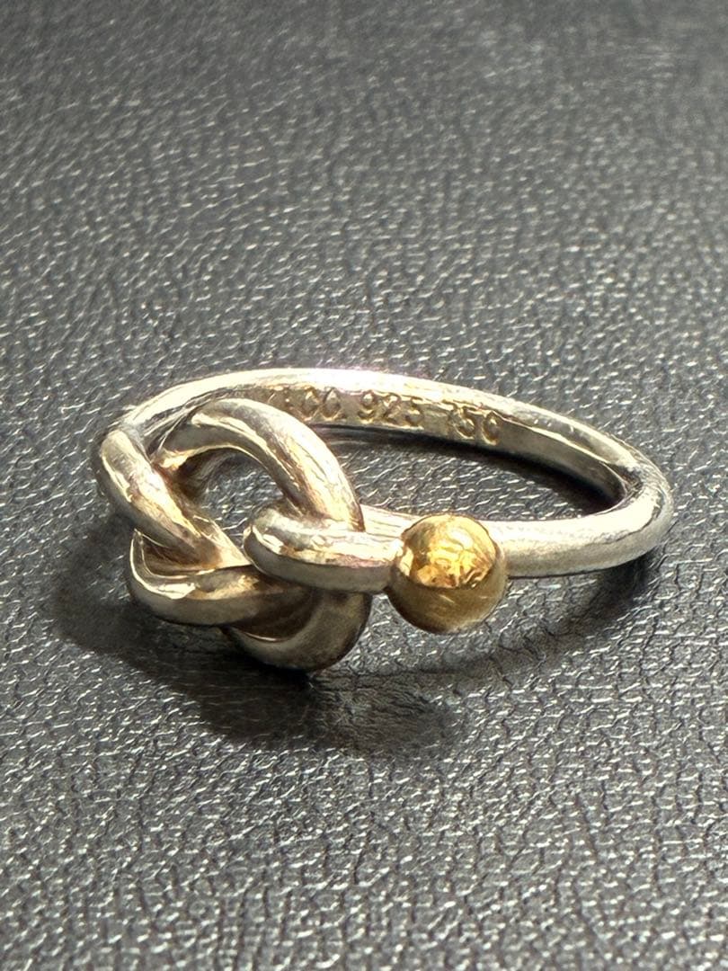Tiffany & Co. ティファニー ラブノット925/750リング