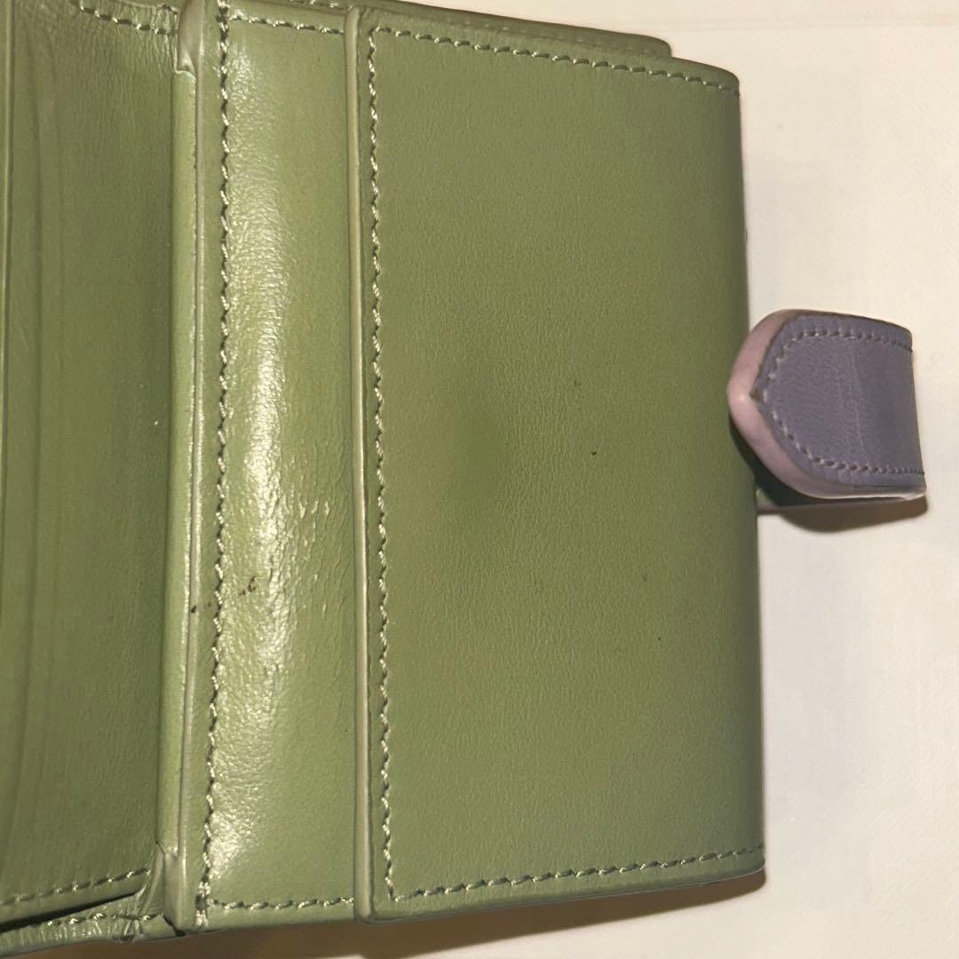 CELINE　セリーヌ　スモールストラップウォレット　セージ