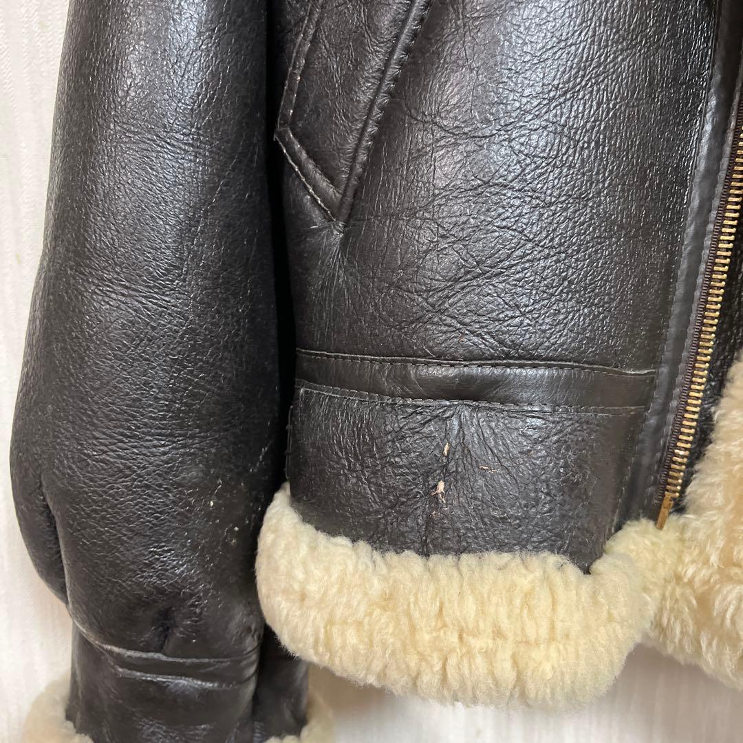 シープスキン　Ｂ３ライダースジャケット　M