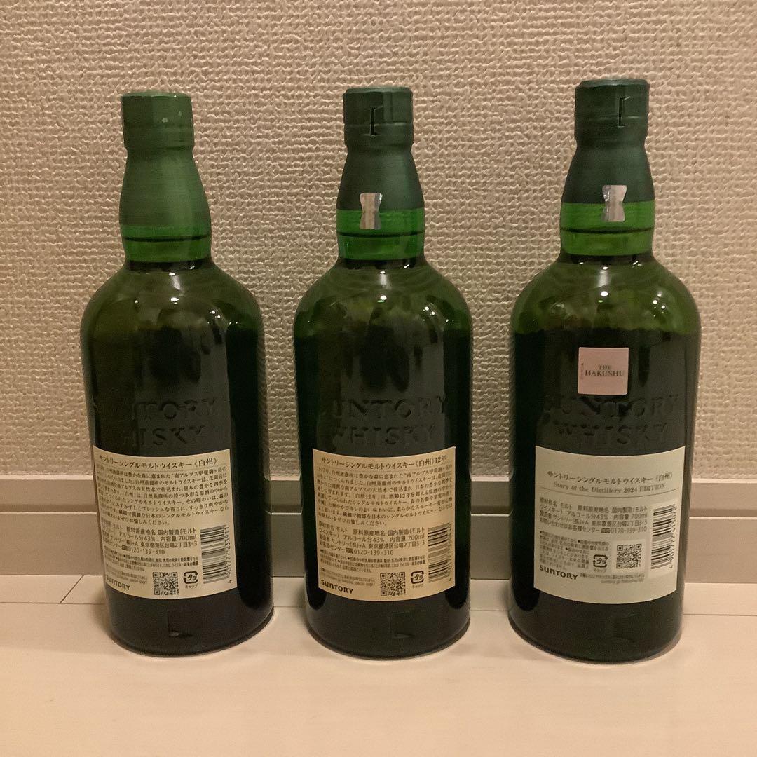 白州セットNA、12年、Story of the Distillery2024