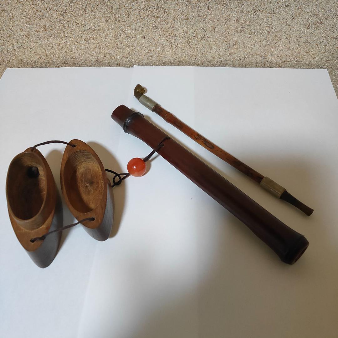 キセル　キセルケース　煙草入れ　古民家　蔵出し　骨董　根付　煙管　煙管入れ　木製