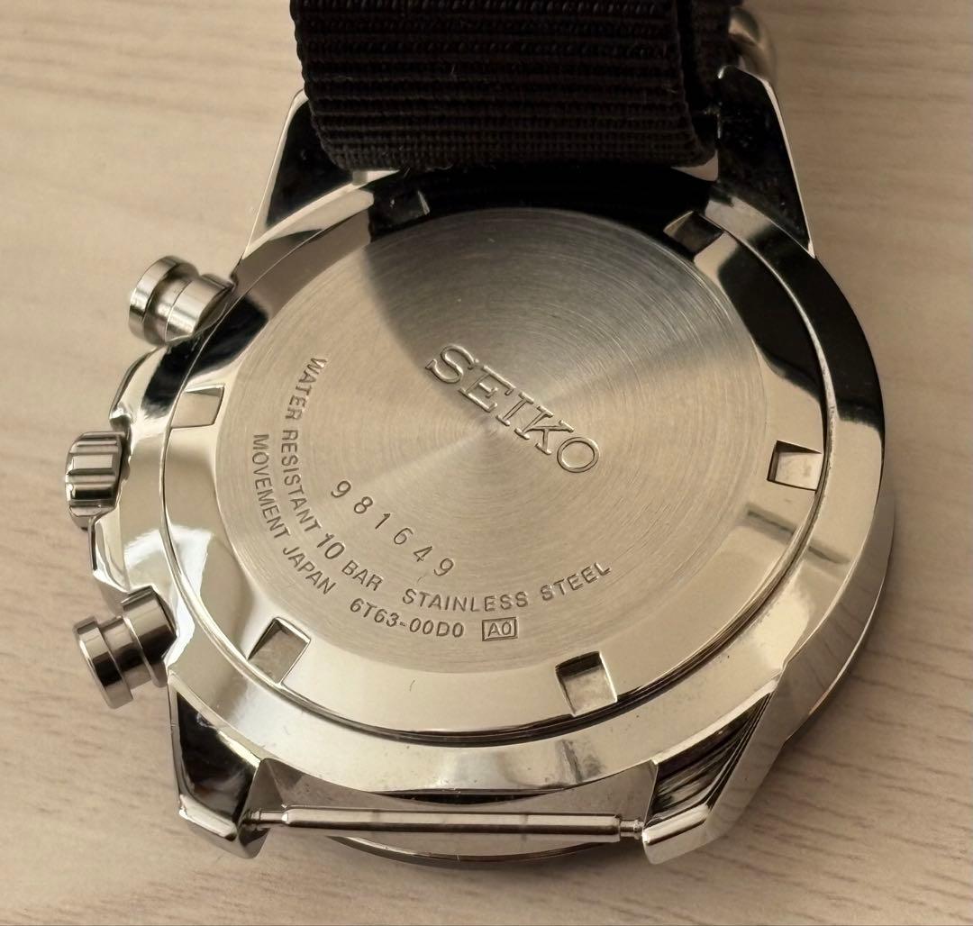 SEIKO 6T63-00D0 クロノグラフ