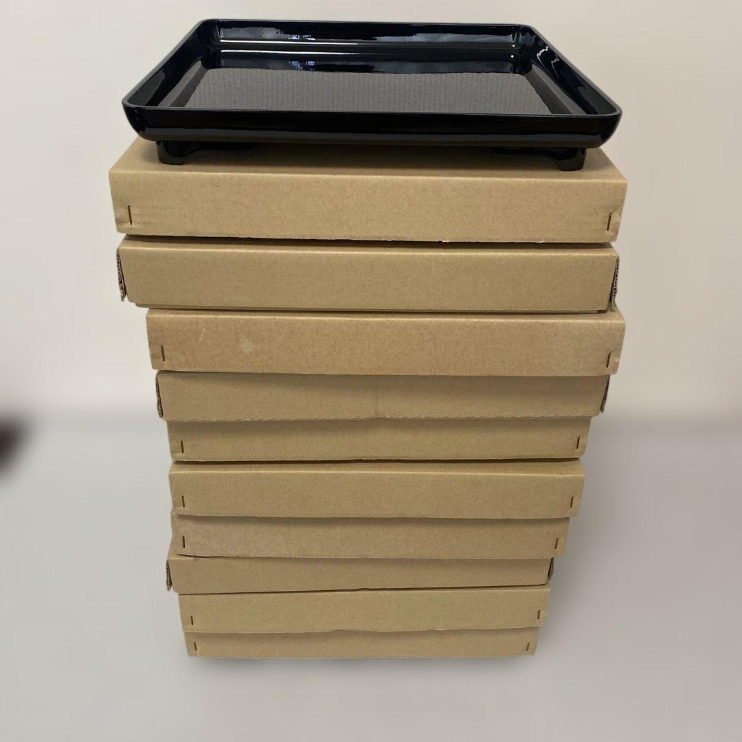 脚付黒塗り御膳　10客　未使用