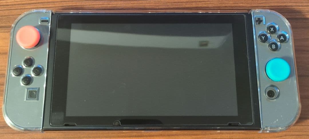 鈴*菜様 Nintendo Switch 本体 グレー (透明カバー付き)