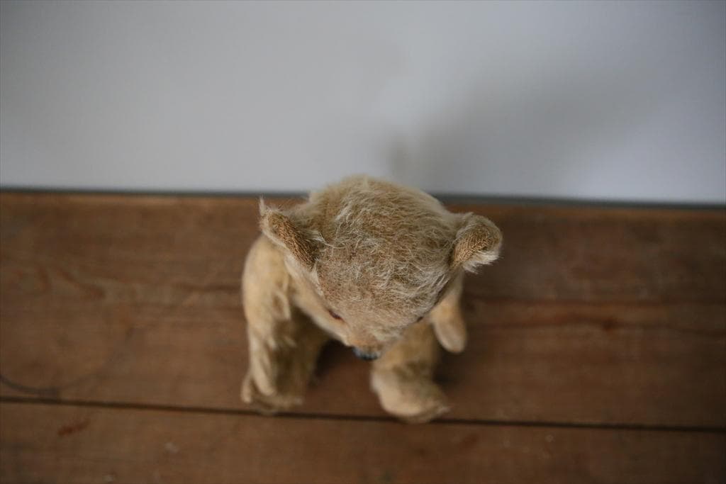 英国アンティークテディベア/くまのぬいぐる/熊オブジェ/ブラウン茶色85-114