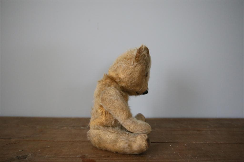 英国アンティークテディベア/くまのぬいぐる/熊オブジェ/ブラウン茶色85-114