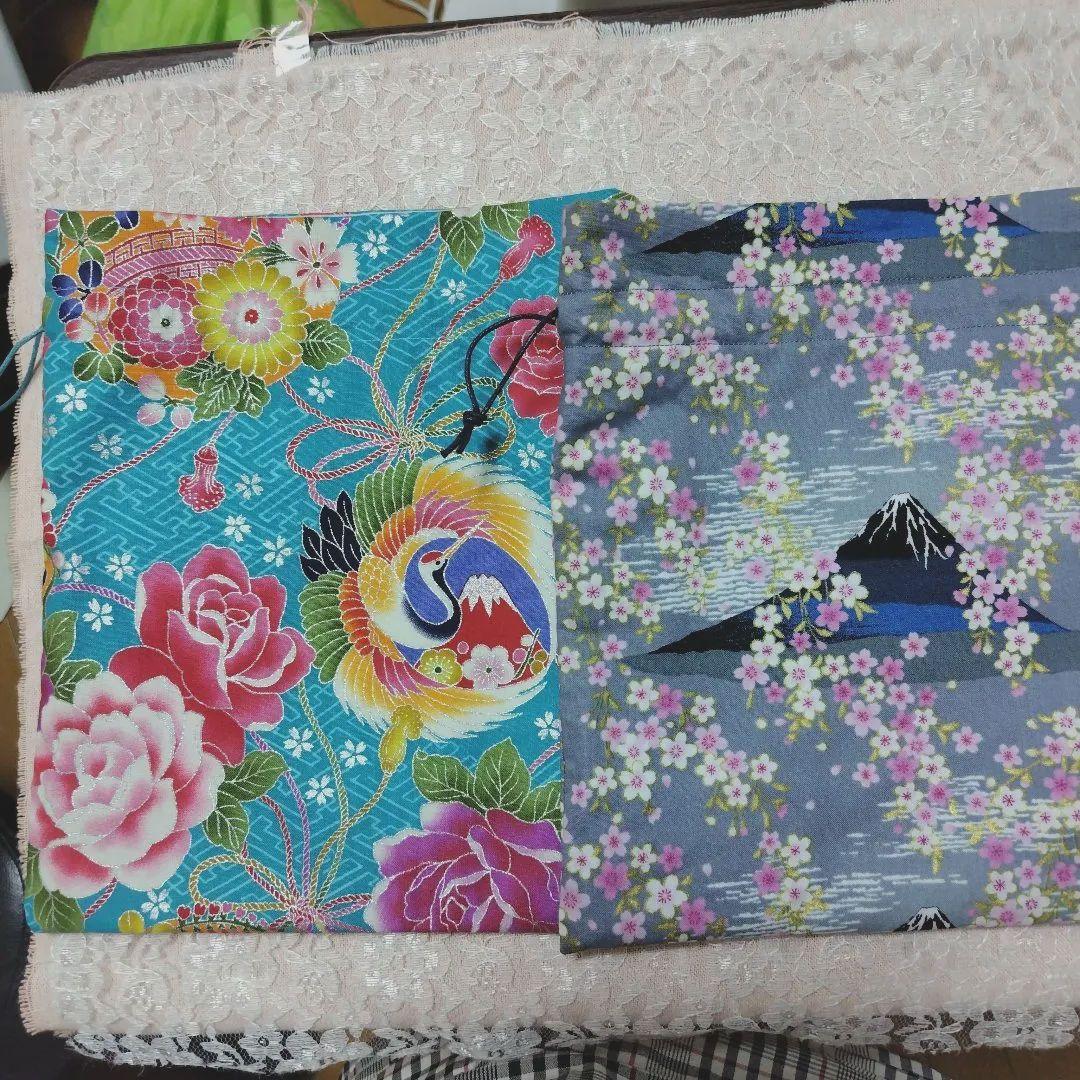 My様オーダーがま口ポーチ＆巾着袋