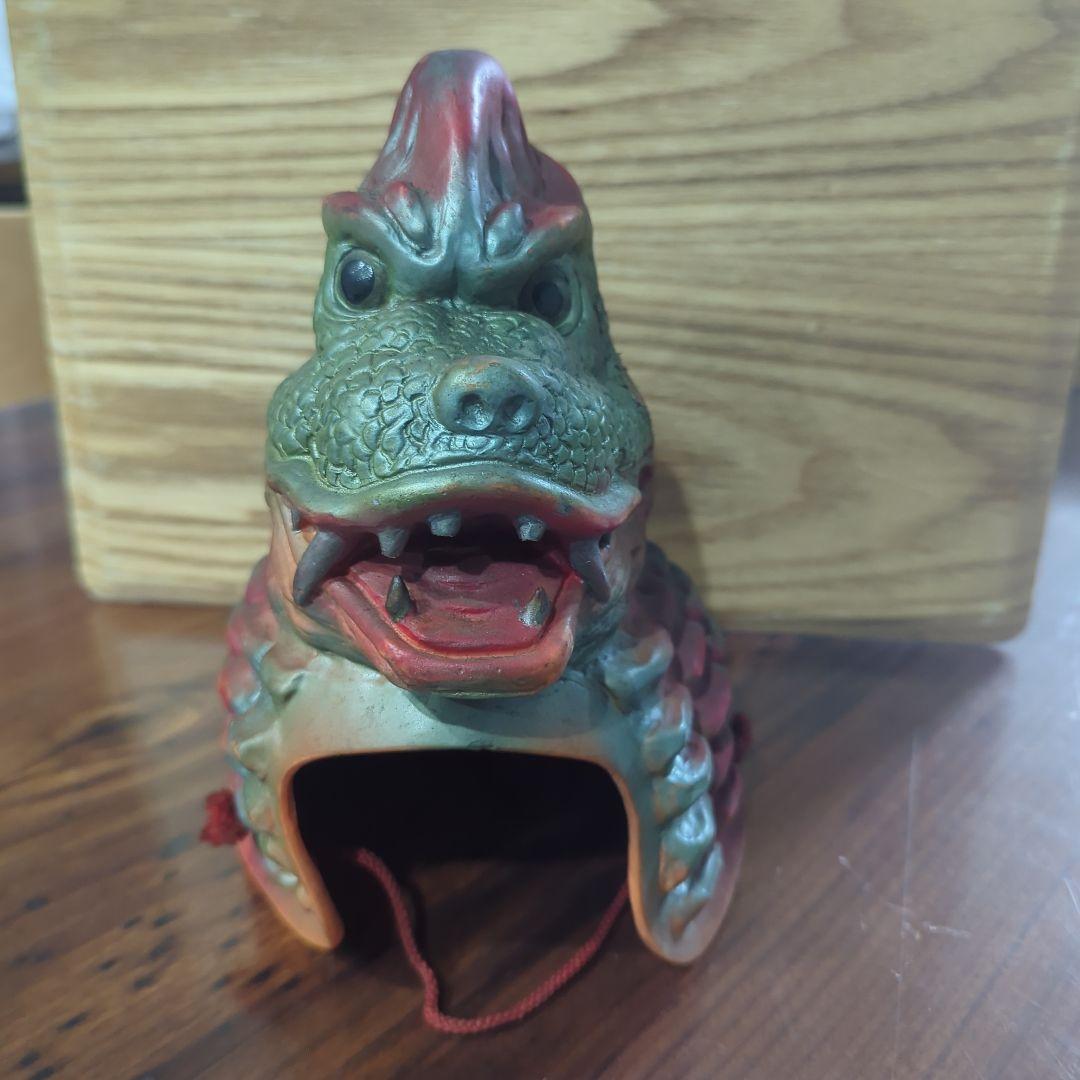 怪獣ヘルメット レッドキング　ヨネザワ　ソフビ