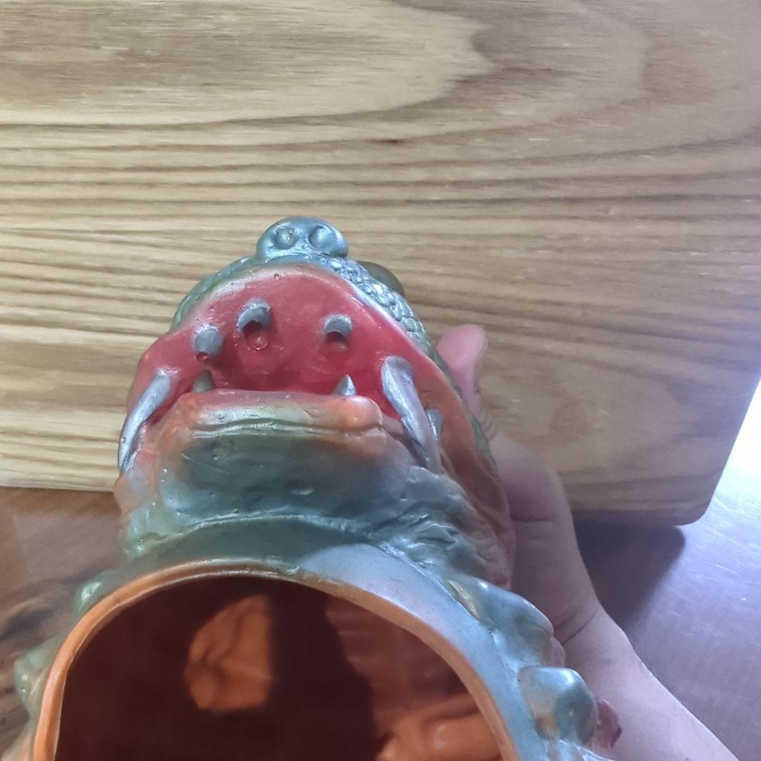 怪獣ヘルメット レッドキング　ヨネザワ　ソフビ