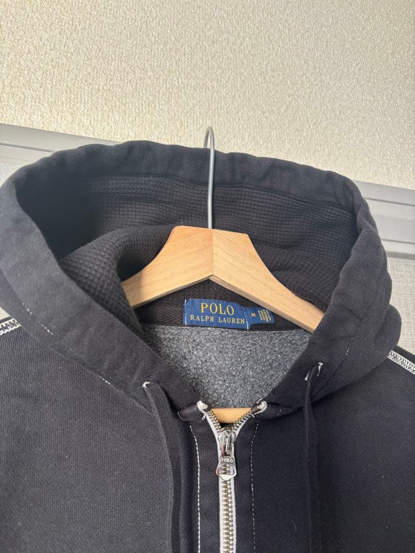 Polo Ralph Lauren ジップパーカー ブラック M overdye
