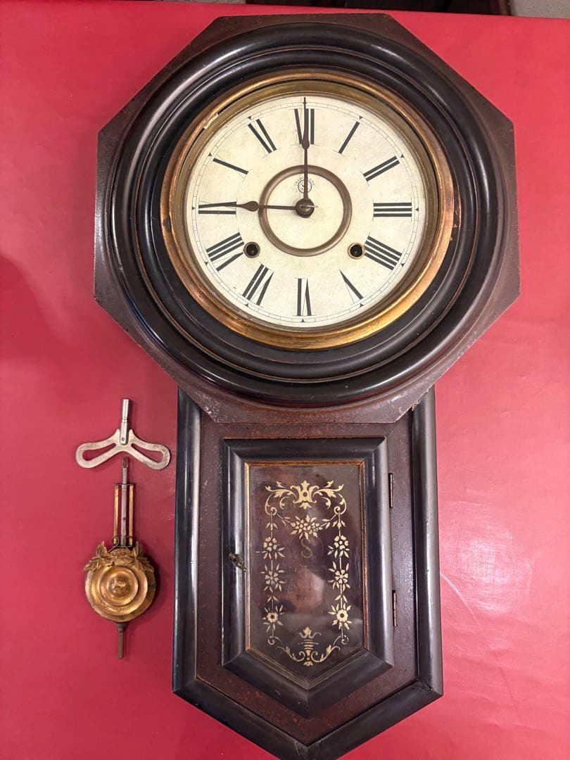 古時計 ゼンマイ掛け時計 精工舎 昭和 アンティーク