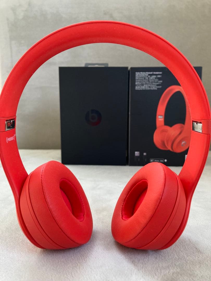 Beats Solo3 ワイヤレスヘッドホン レッド