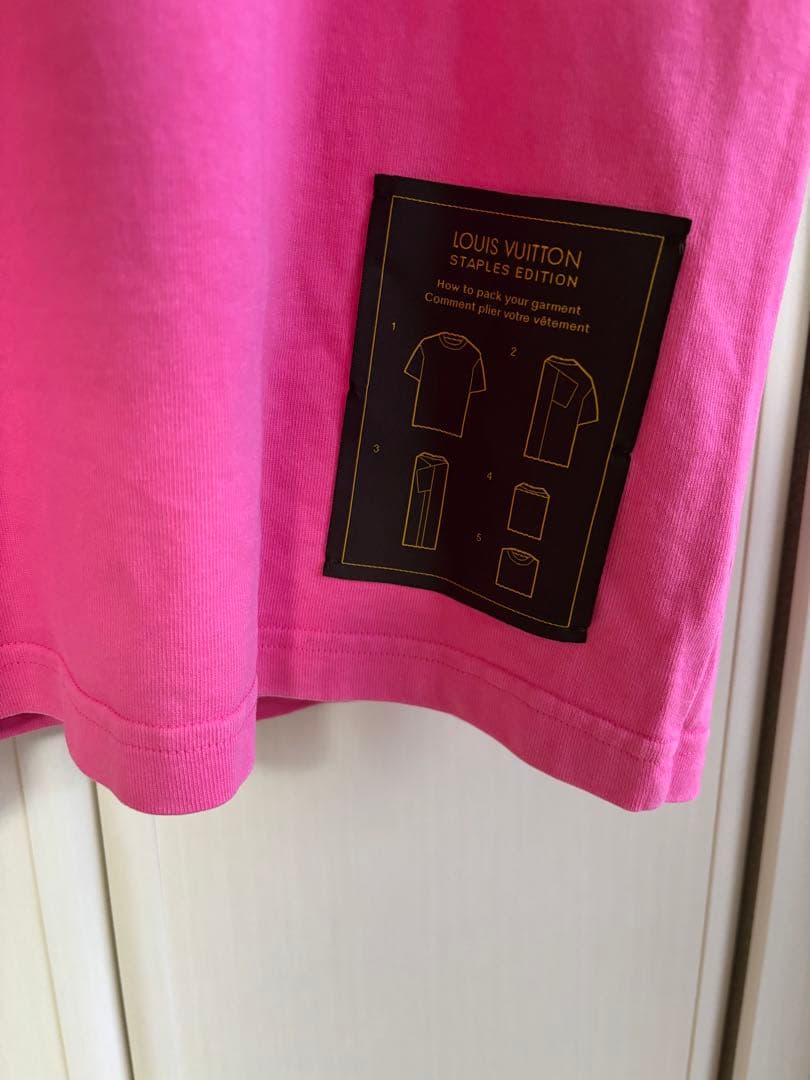 本物LOUIS VUITTON ピンクTシャツ