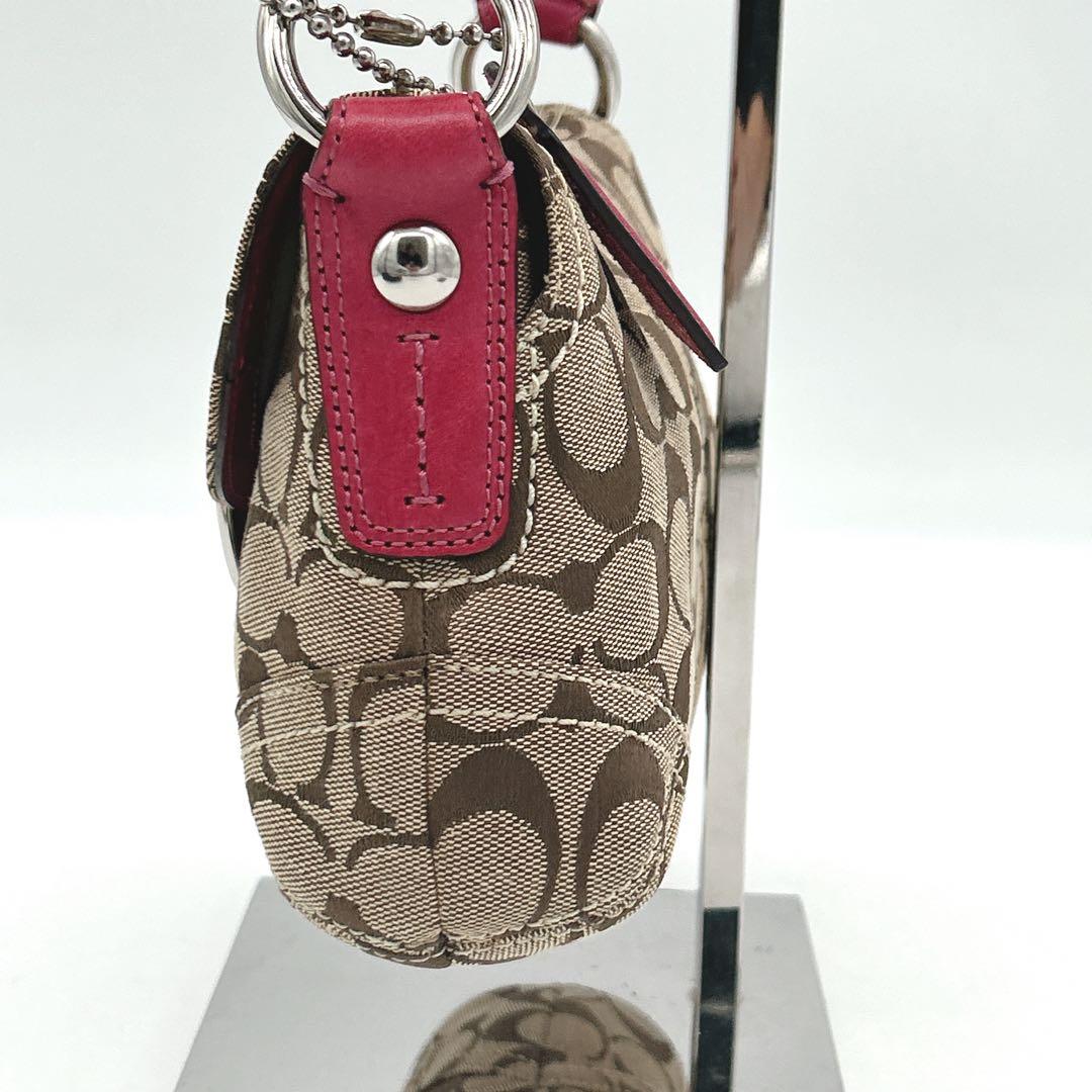 COACH コーチ ソーホー シグネチャー ピンク ワンショルダー