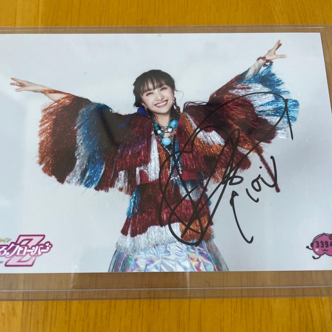 ももクロ　百田夏菜子　生写真直筆サイン付き