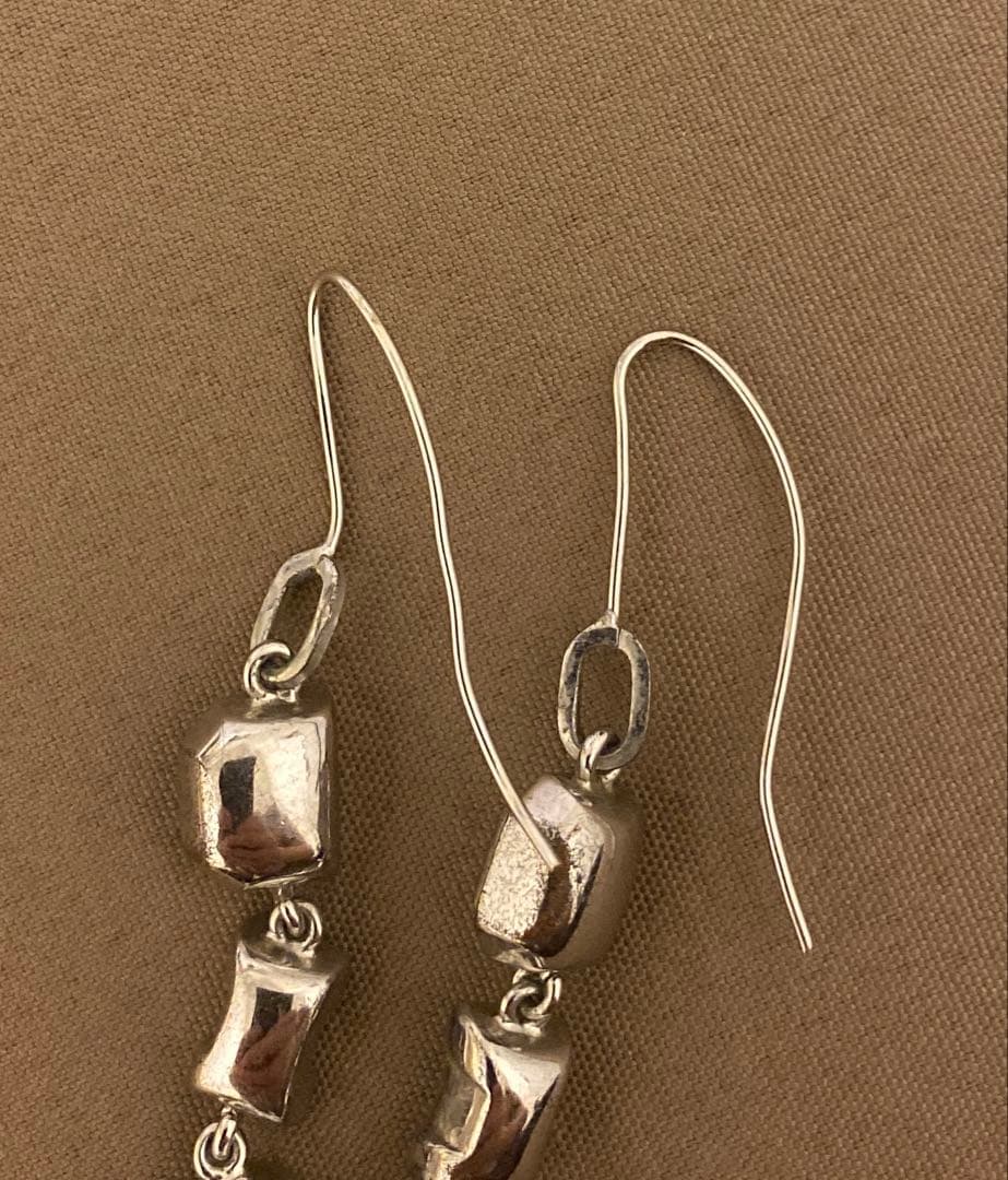 【希少•美品】DIOR ディオール ロゴ ピアス シルバー アクセサリー