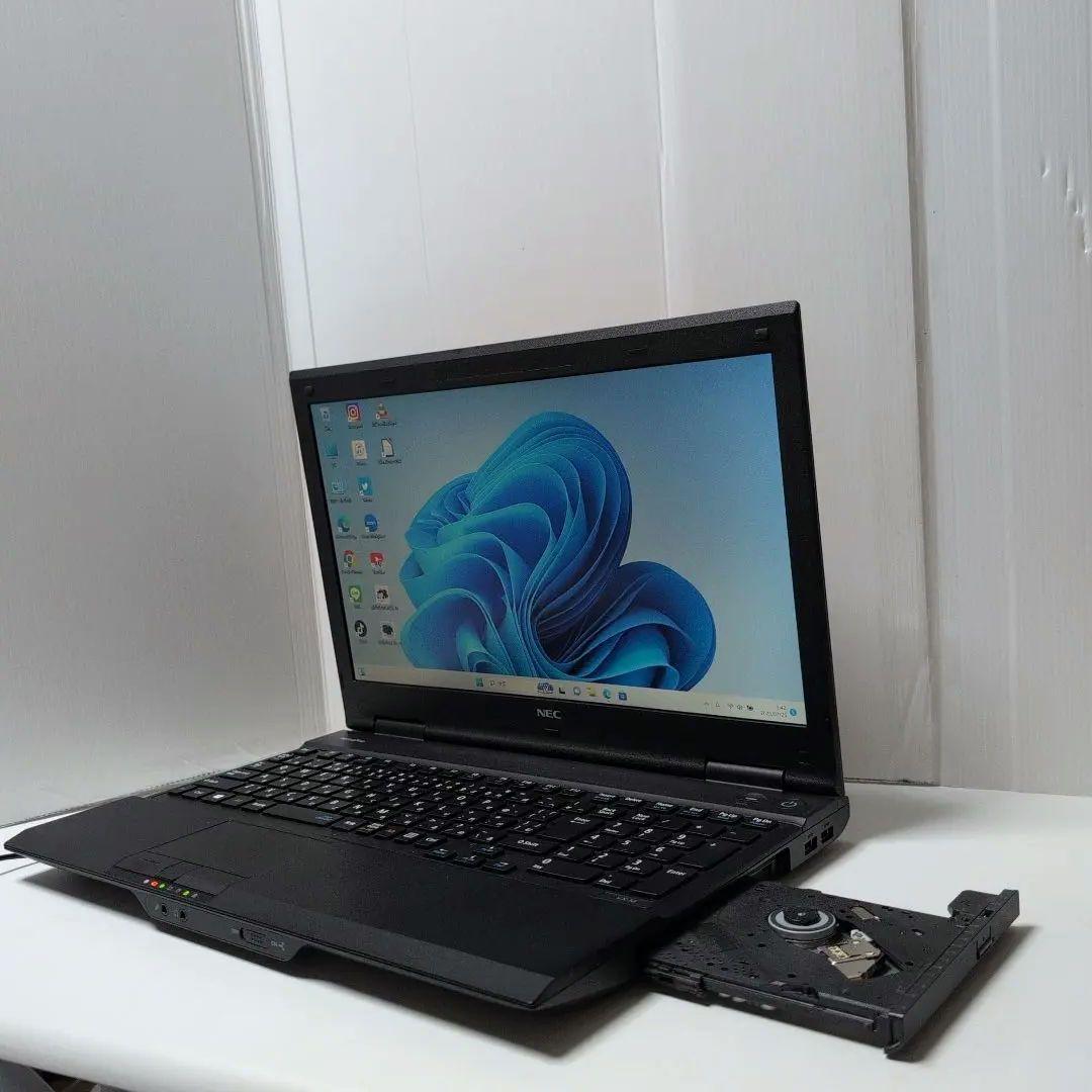 ノートPCたっぷり容量SSD960GB　NEC黒いPC