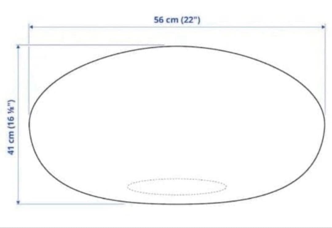 IKEA SANDARED オットマン プフ　56cm グレー　廃盤 美品