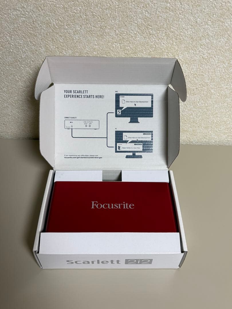 【ほぼ新品】Focusrite Scarlett 2i2 (3rd Gen)