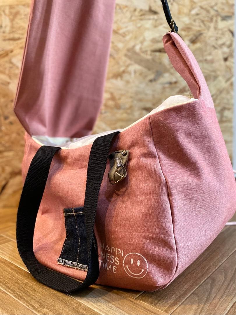 ペット用スリング　キャリーバッグ　デニムリメイク　ハンドメイド