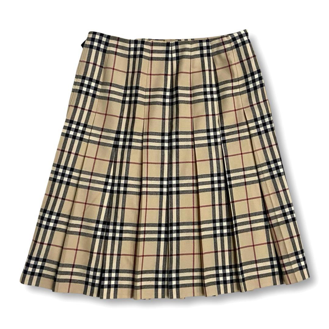 42★バーバリーロンドン ノバチェック 巻きスカート 大きいサイズ ベルト