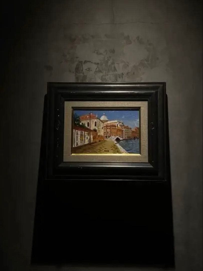 印象派　肉質画　油彩画　作者不明