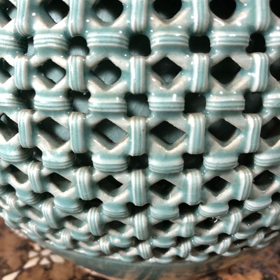 朝鮮青磁　花瓶