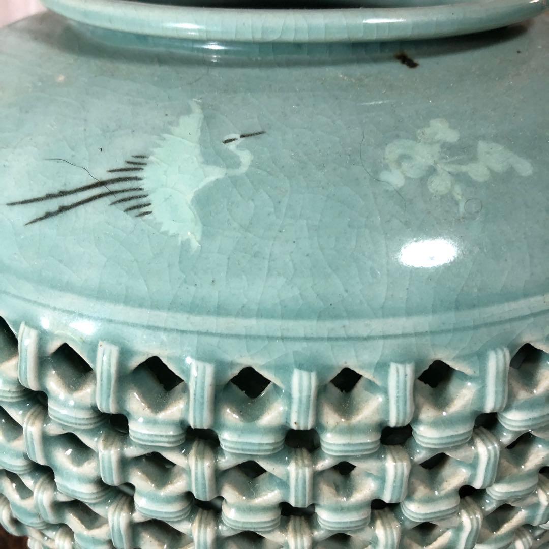 朝鮮青磁　花瓶