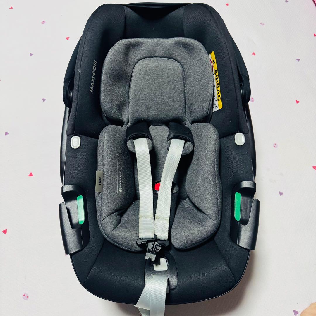 マキシコシ ペブル360 チャイルドシート ブラック/グレー トラベルシステム