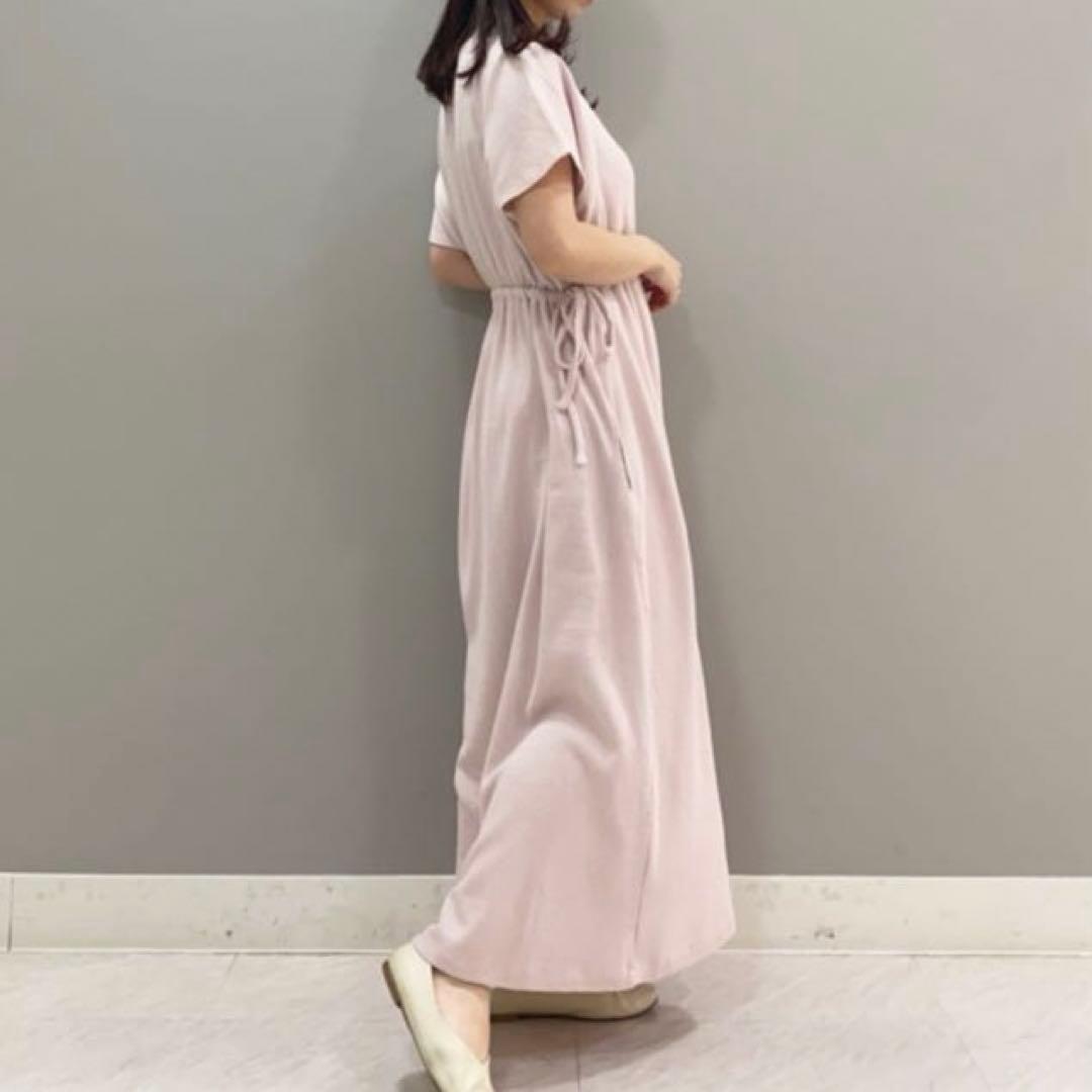 ジェラートピケ　マタニティワッフルテレコドレス　マタニティーワンピース　妊婦授乳