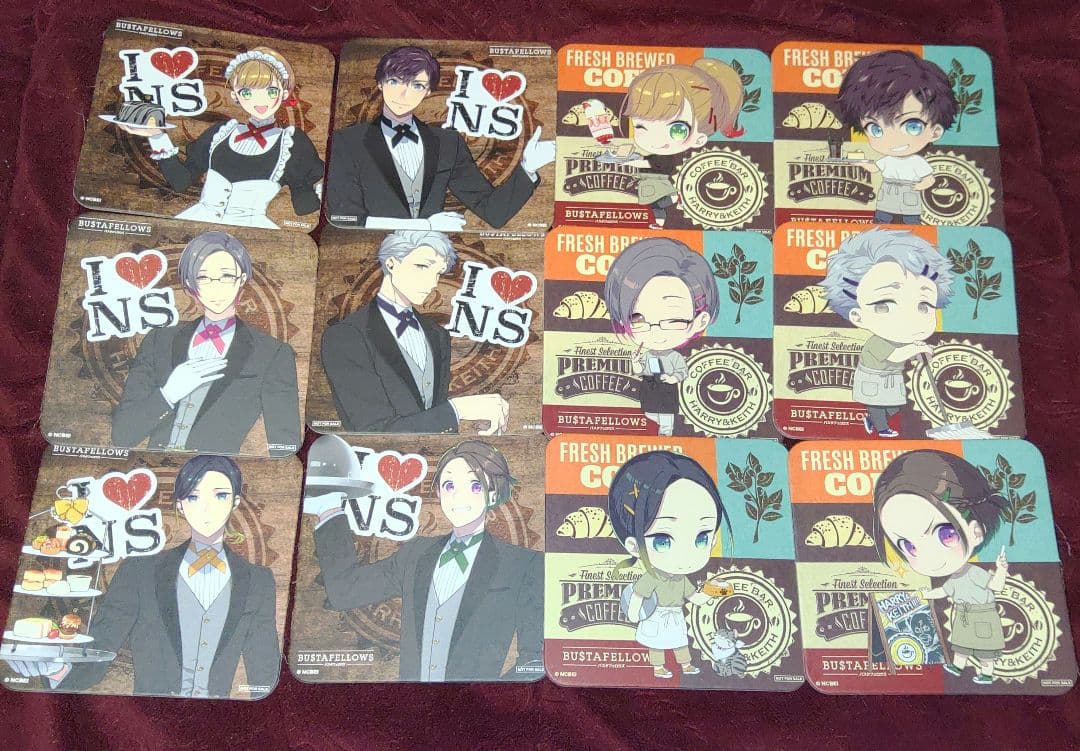 コースターセット　バスタフェロウズ　コラボカフェ