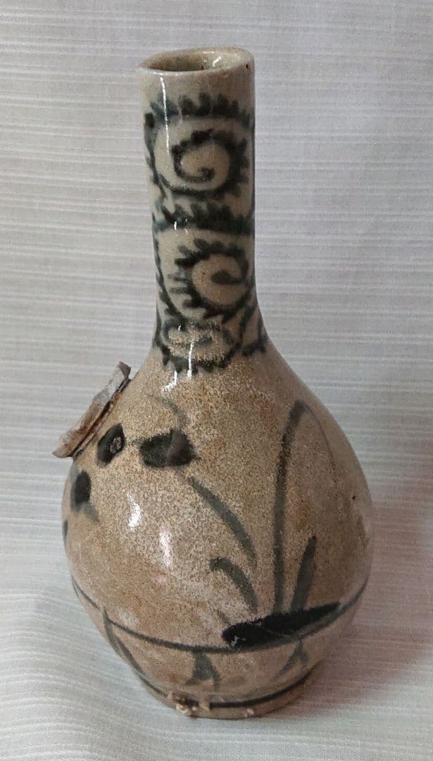 古伊万里染付一輪差し伝統的な手描き花入