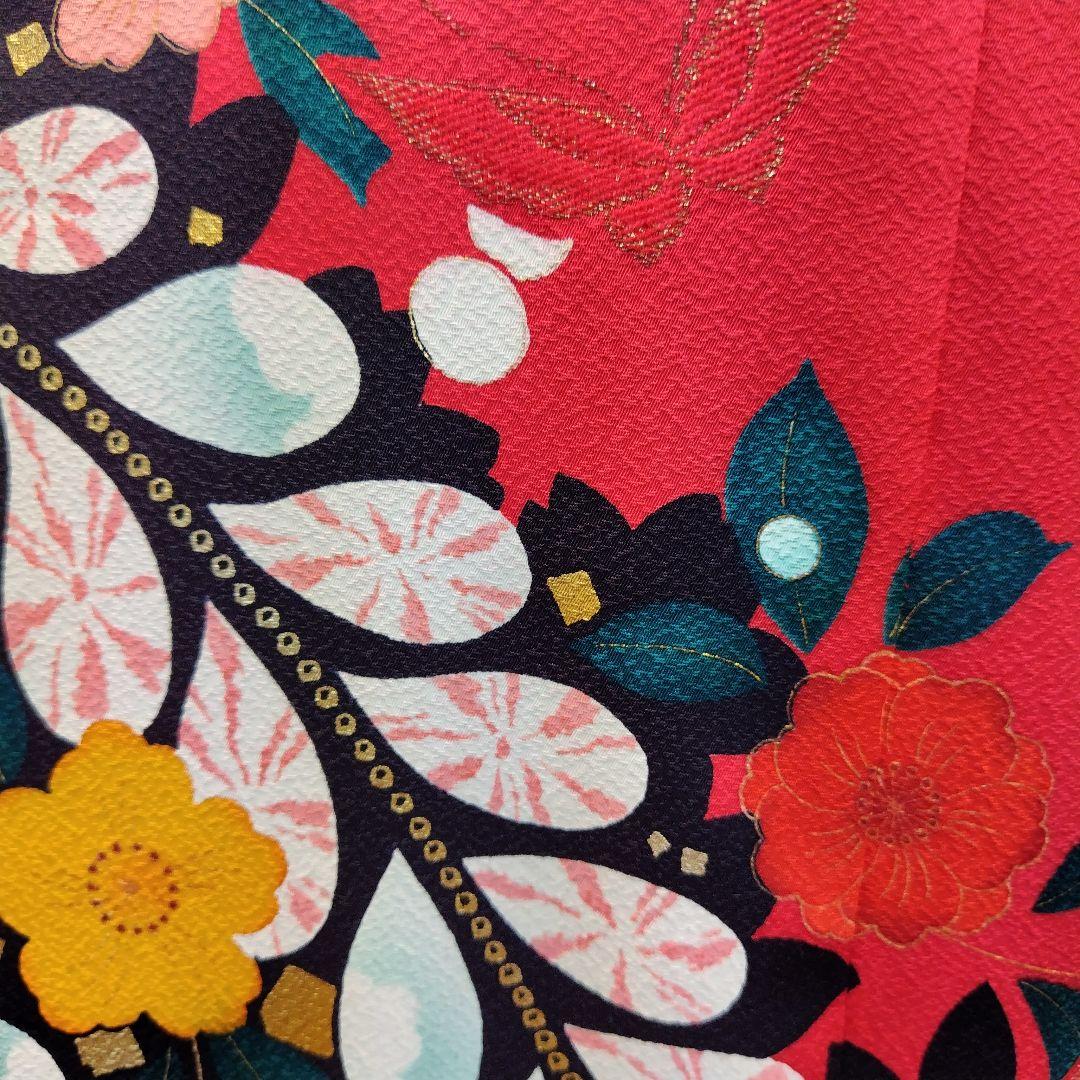 振袖フルセット(7点)・成人式・辻ヶ花・金彩加工・高級手縫・モダン・正絹・逸品