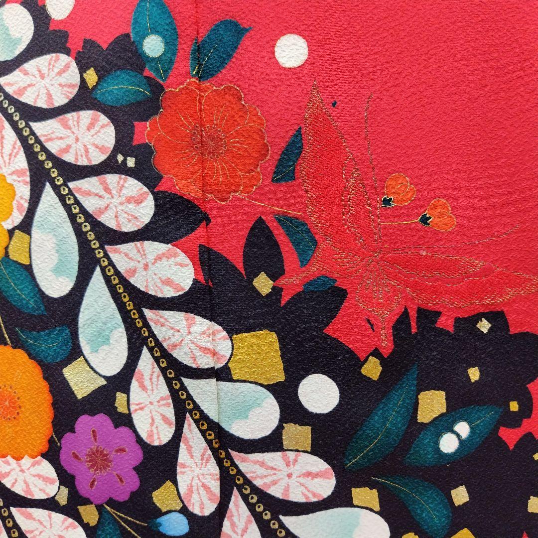 振袖フルセット(7点)・成人式・辻ヶ花・金彩加工・高級手縫・モダン・正絹・逸品