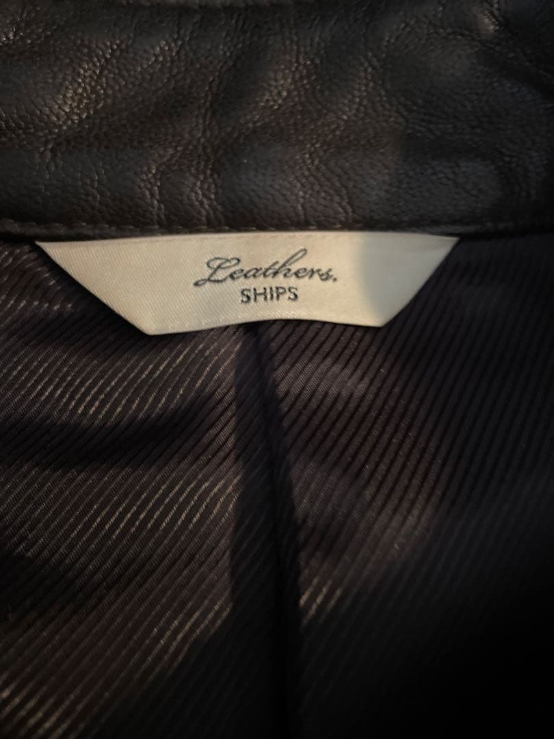 ships シップス　シープレザーライダースジャケット　Ｌ　定価55000円