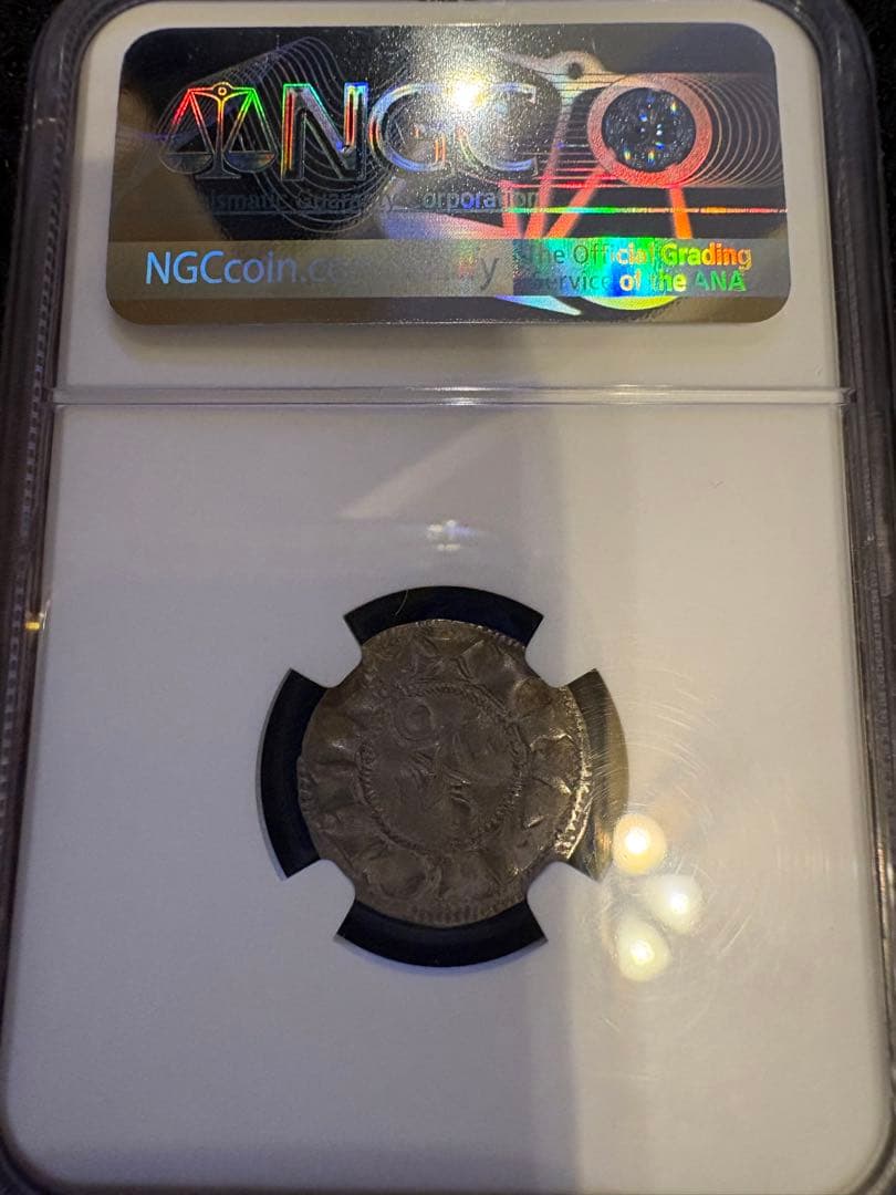 中世銀貨（1199–1249年・ラ・マルシュ伯領Hugh IX–X NGC鑑定）