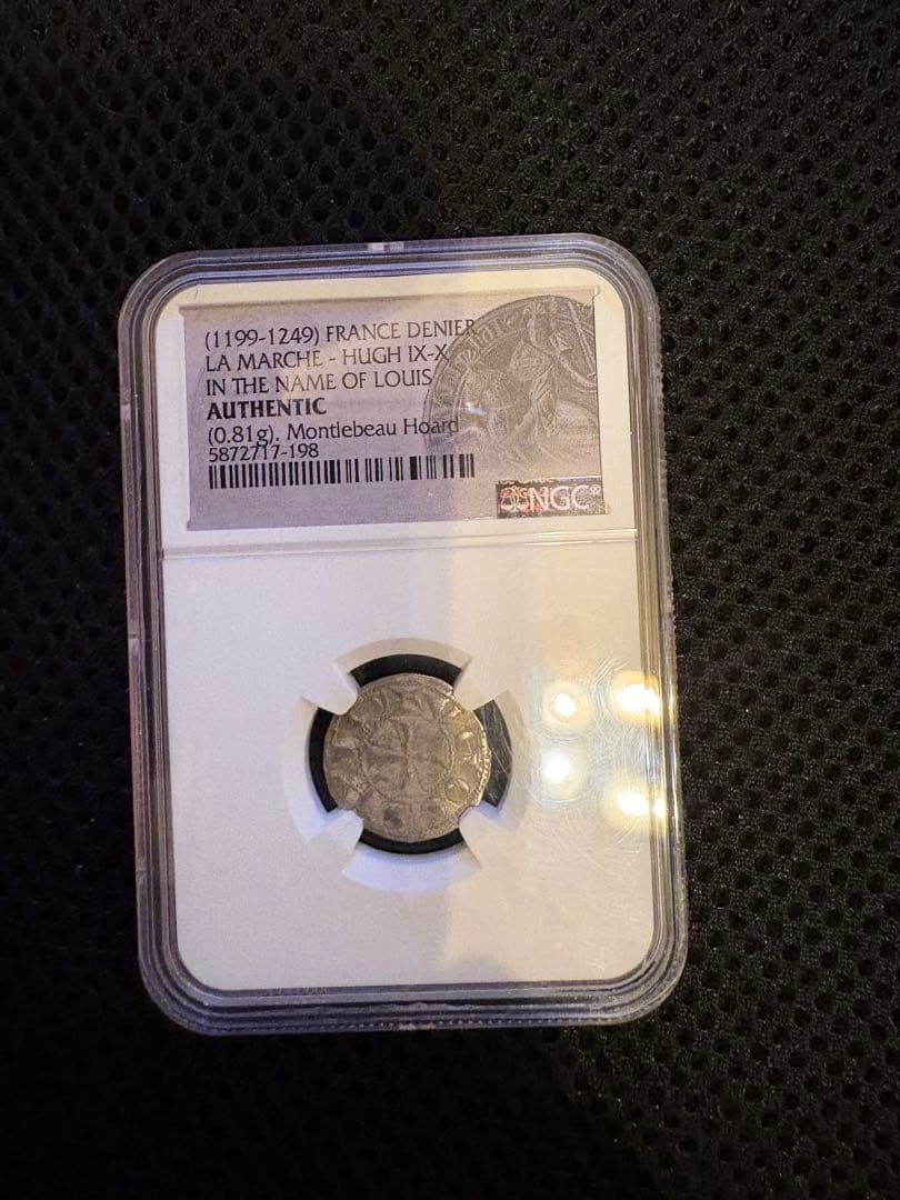 中世銀貨（1199–1249年・ラ・マルシュ伯領Hugh IX–X NGC鑑定）