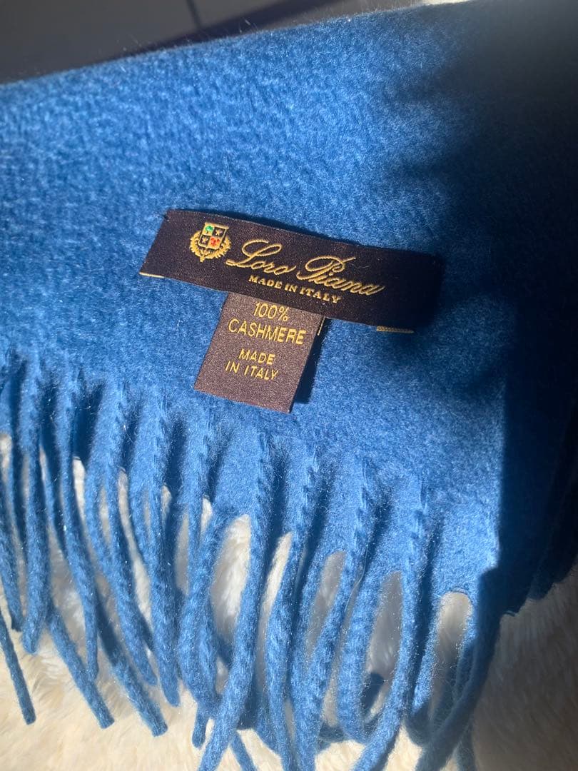 【未使用品】Loro Piana カシミヤマフラー100% イタリア製
