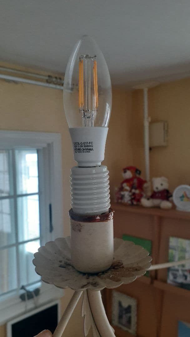 シャンデリア アイアン ホワイト 5灯 欧風 南欧風　フランス製