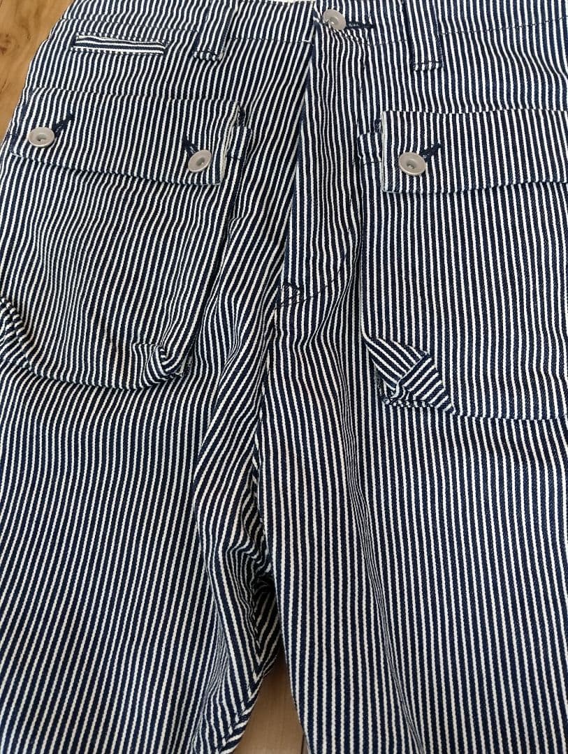 ネイタルデザインG55 サルエルフラップデニム ヒッコリー