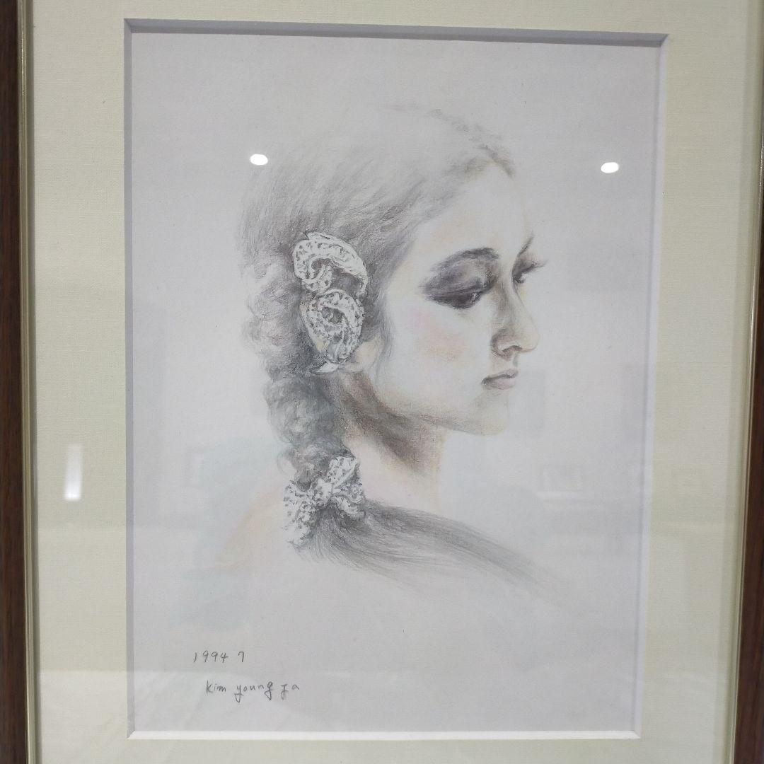 1994年 鉛筆画 女性の横顔