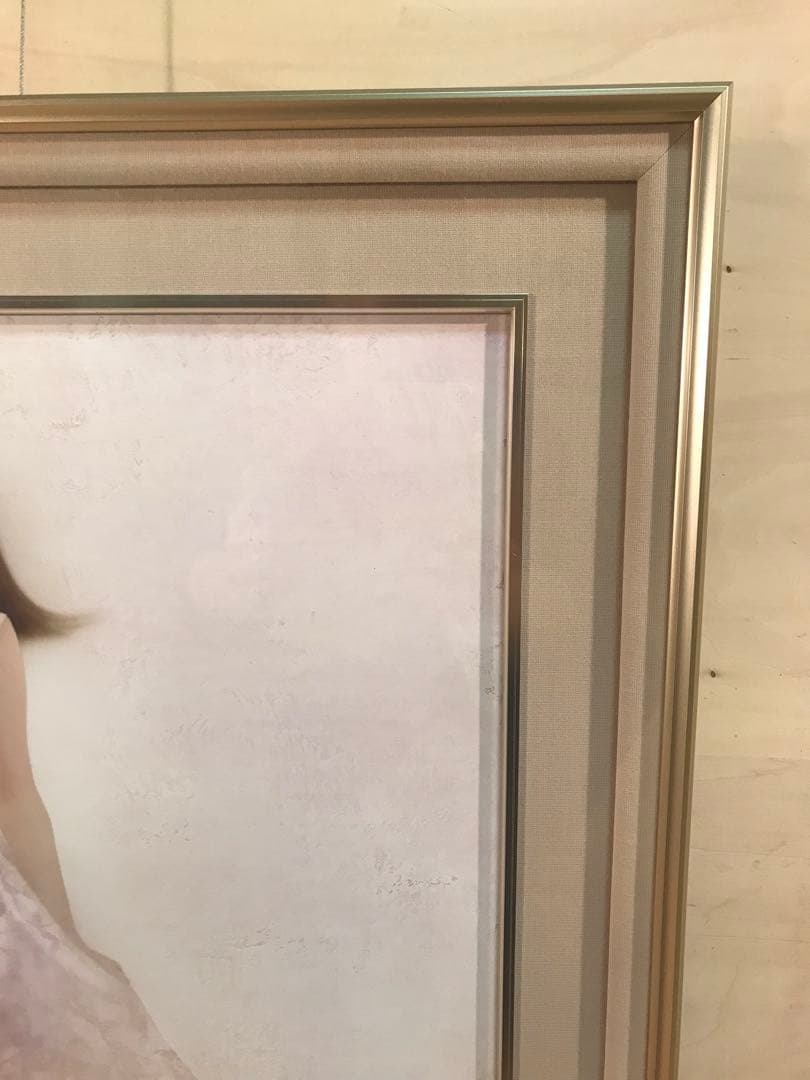 中原脩　「風」　油彩Ｆ１０号　画面右下・キャンバス裏に本人直筆サイン有り