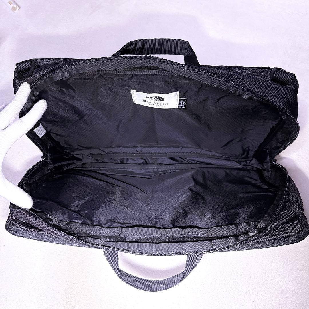 【未使用】ノースフェイス 3way シャトル ブリーフケース リュック ブラック
